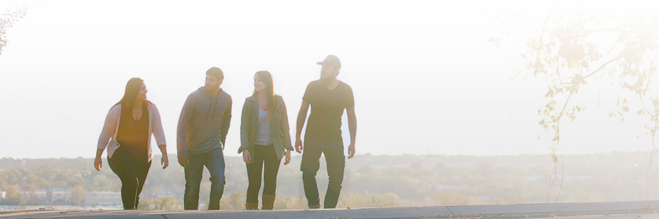 Group of Young Adults Walking